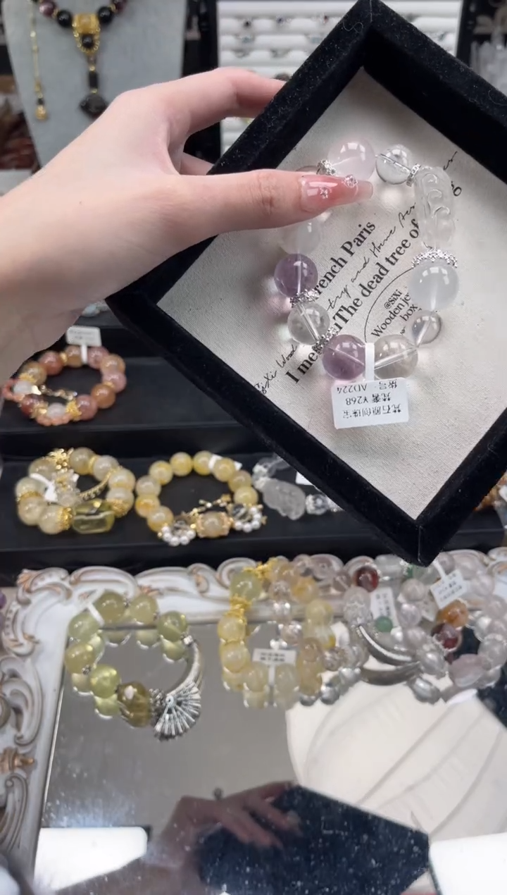 【闪购商品】水晶手链未镶嵌天然水晶 多样性发货