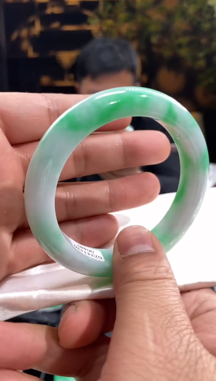 【闪购商品】翡翠手镯未镶嵌90058-天然翡翠a货59.5圈口