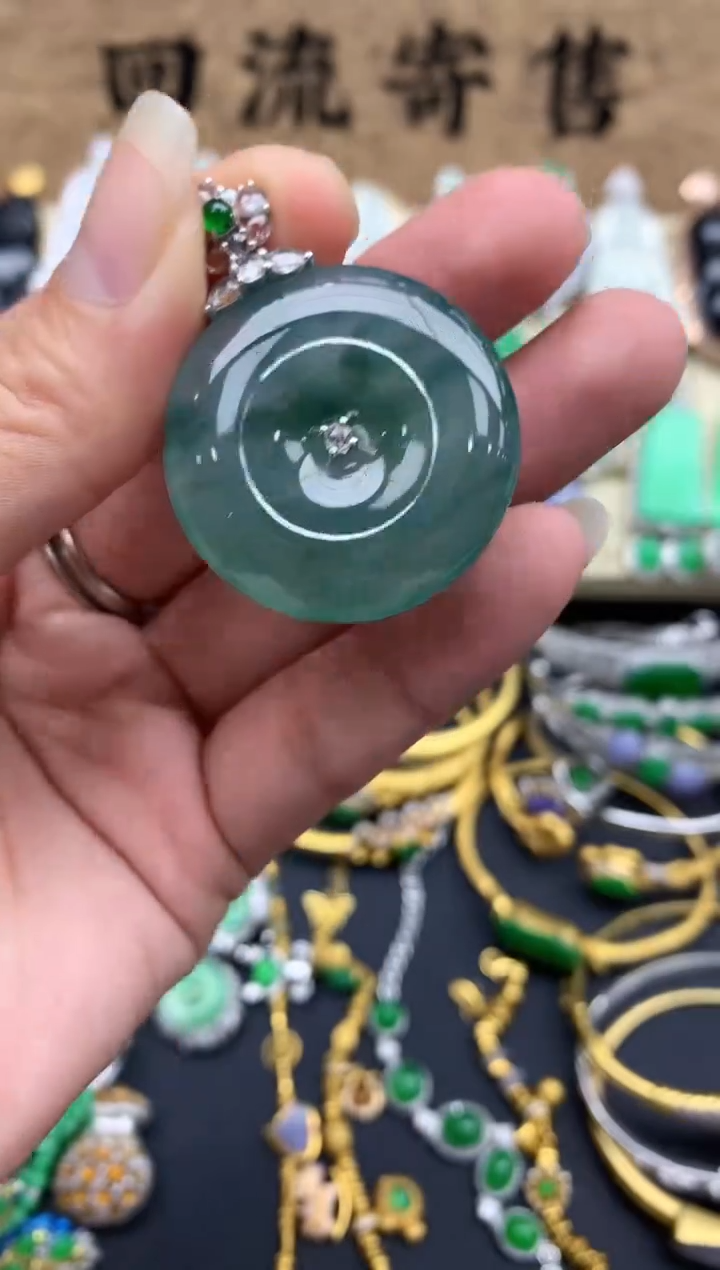 【闪购商品】翡翠颈饰18K金镶嵌538-中国好珍宝