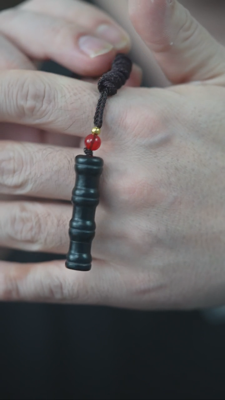 颈饰未镶嵌和田玉竹节