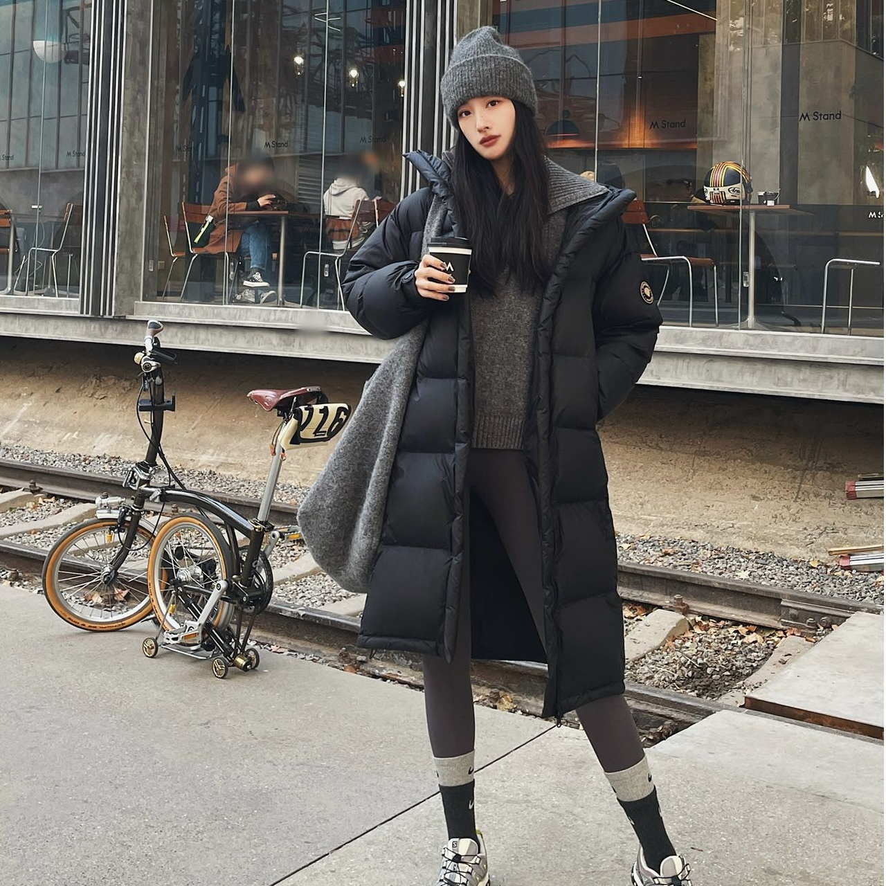 【商城同款新品】千仞岗超大容量黑科技男女同款长款羽绒服Y298091Y