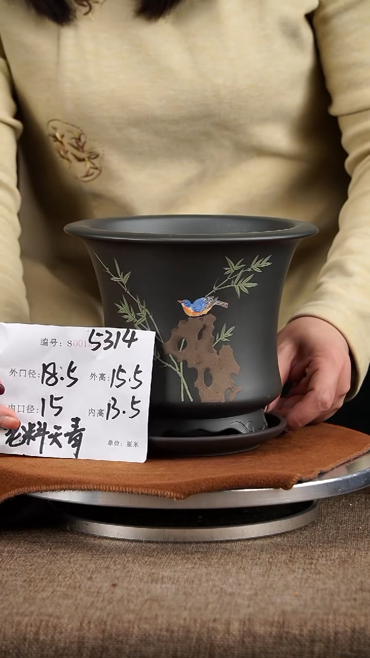 【闪购商品】紫砂花盆紫砂花盆5314+z