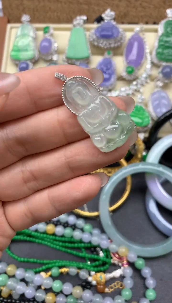 【闪购商品】翡翠颈饰18K金镶嵌254-中国好珍宝