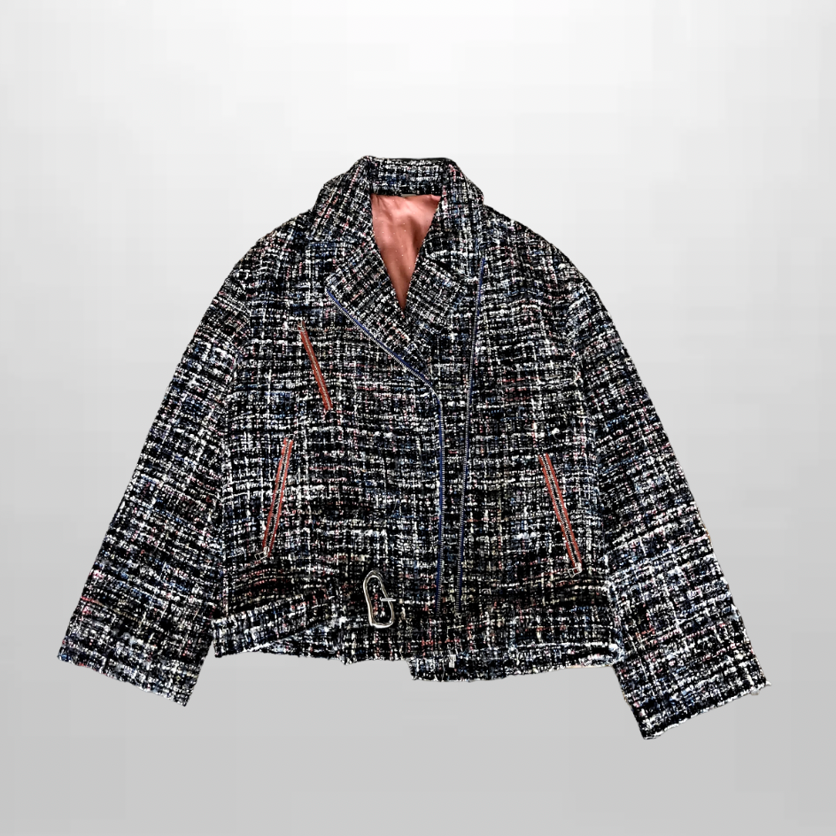 AMASS小香风外套女春季新款高级感宽松复古休闲夹克上衣5400521