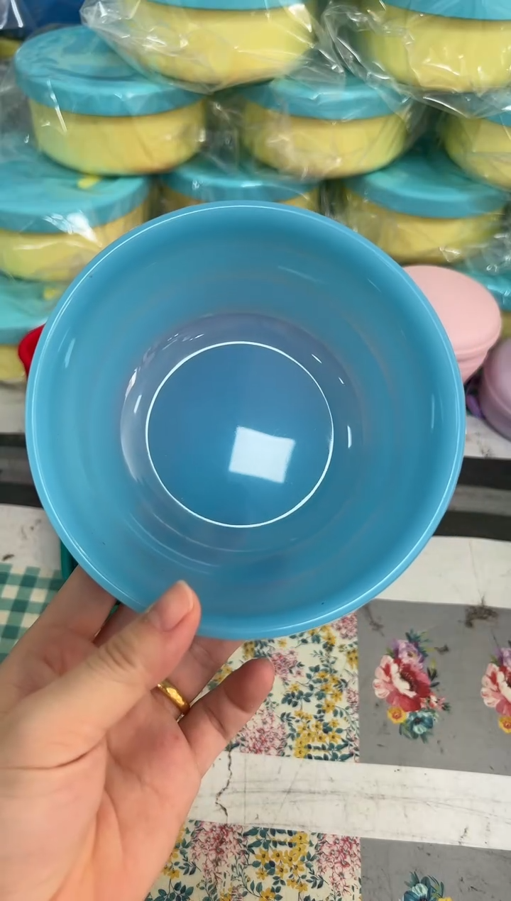 透蓝色圆碗 硅胶碗