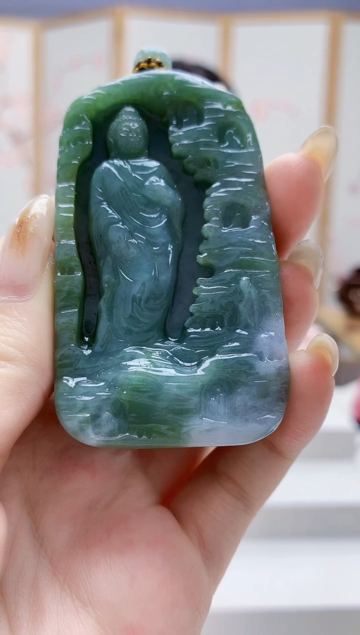 未镶嵌定制翡翠4812jw-毛货挂件69