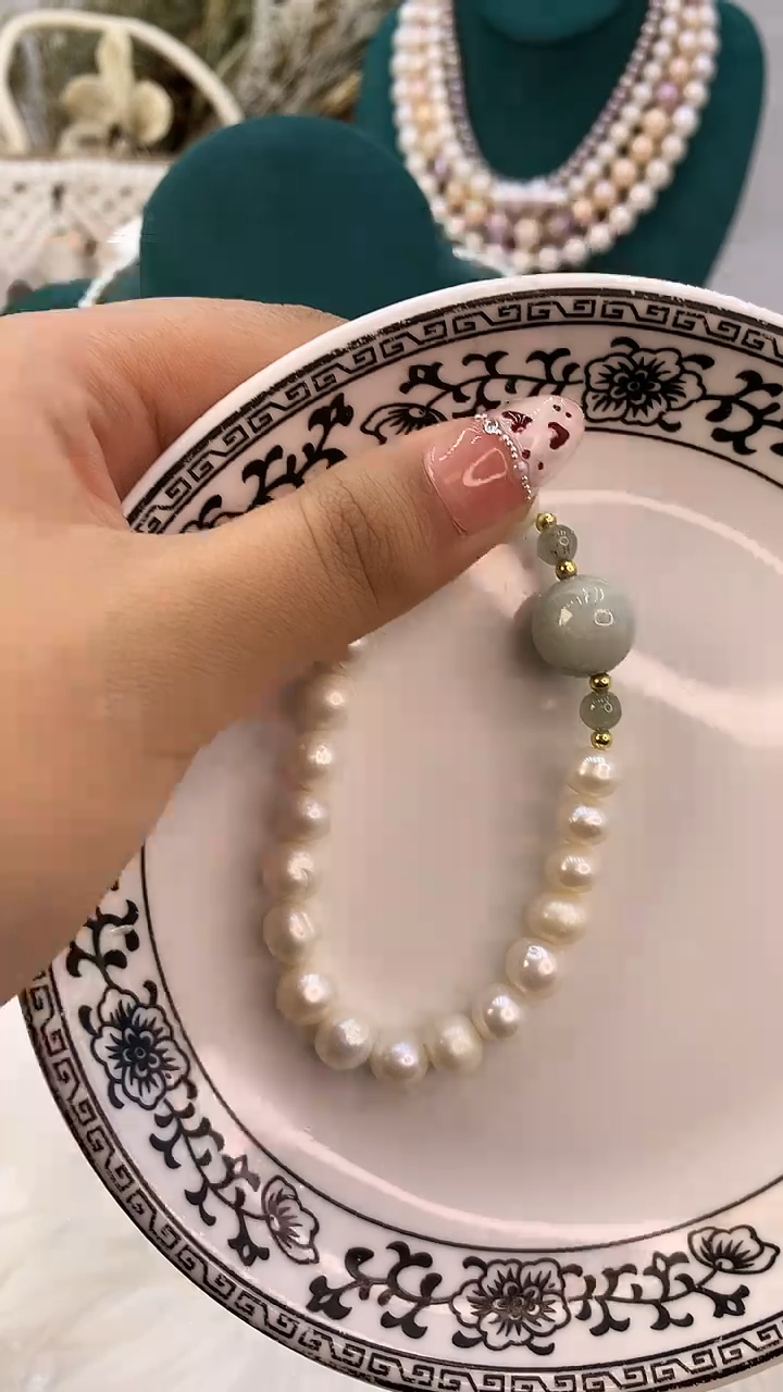 【闪购商品】淡水珍珠手链合金23