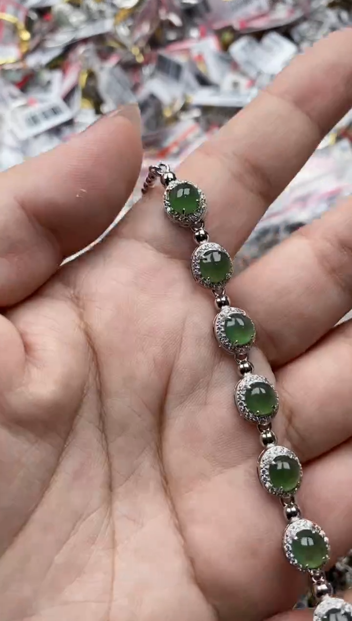 【闪购商品】翡翠戒指银S925镶嵌333333---9