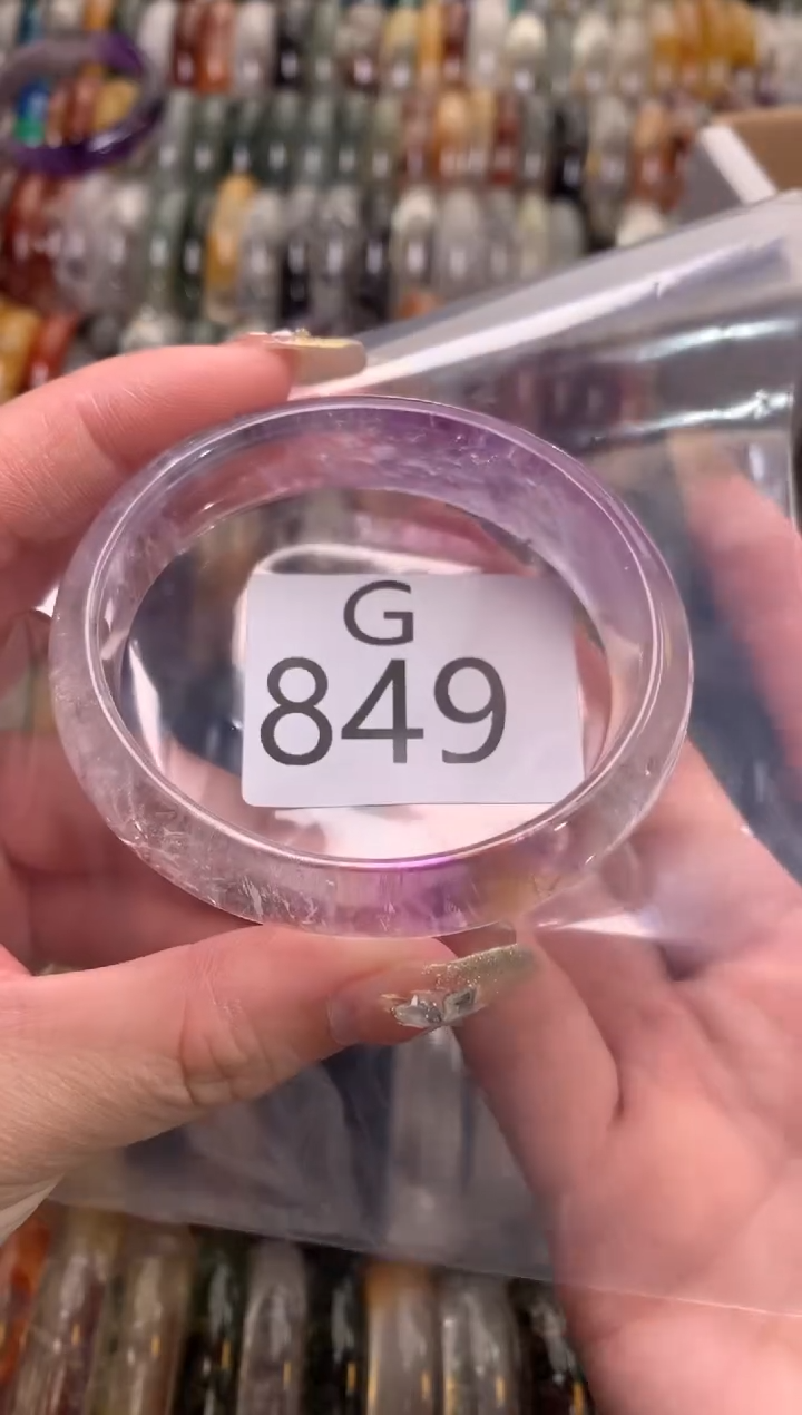 【闪购商品】紫晶水晶手镯未镶嵌849-53