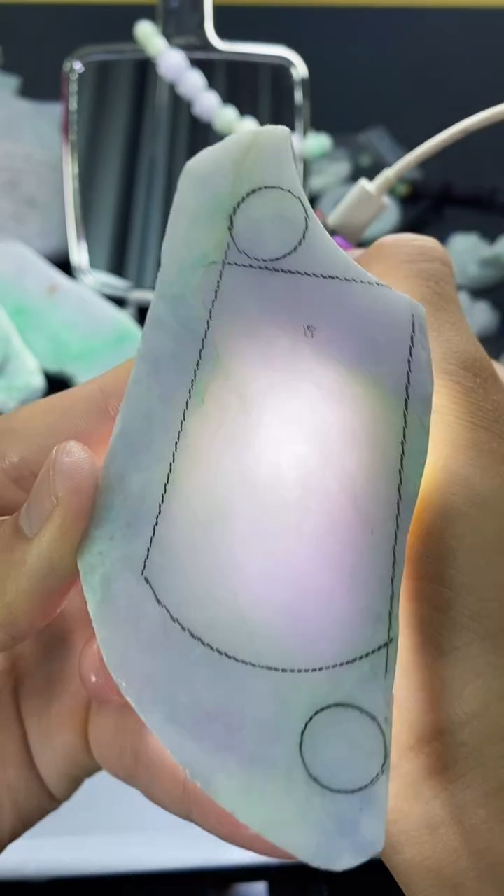 裸石翡翠缅甸A货【海】A20