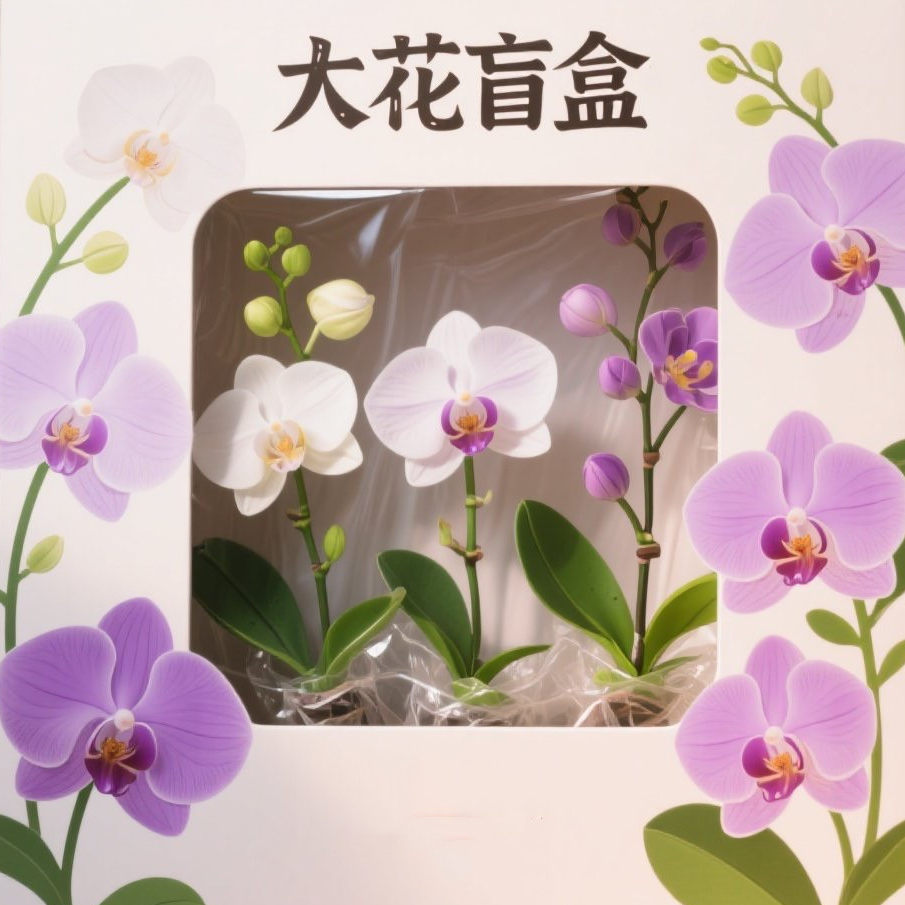 青桔蝴蝶兰【大花趣味盲盒】蝴蝶兰 带花剑发货 基地直发