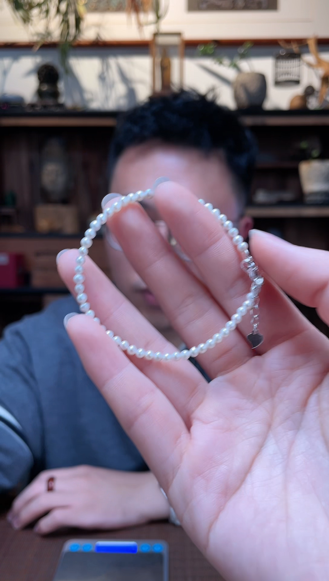 【闪购商品】淡水珍珠手链银S925镶嵌珍珠手链*5ZD多样性发一