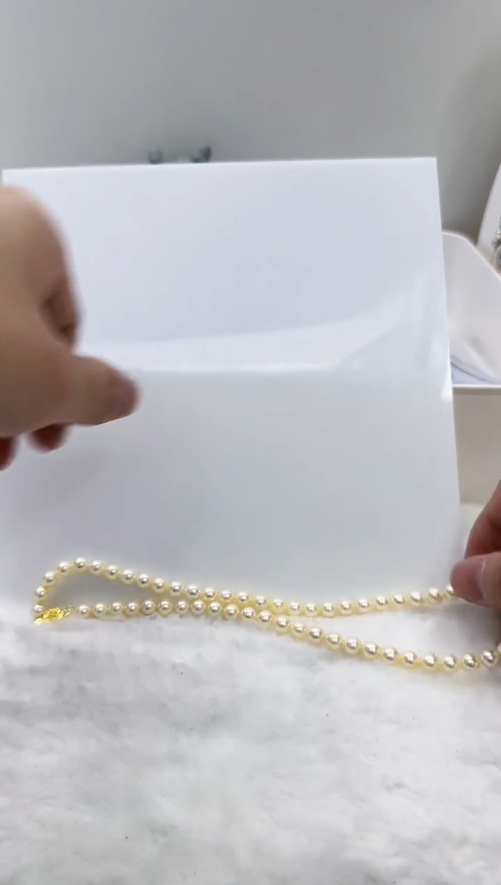 【闪购商品】海水珍珠DA银S925镶嵌羽皇金串7 t947