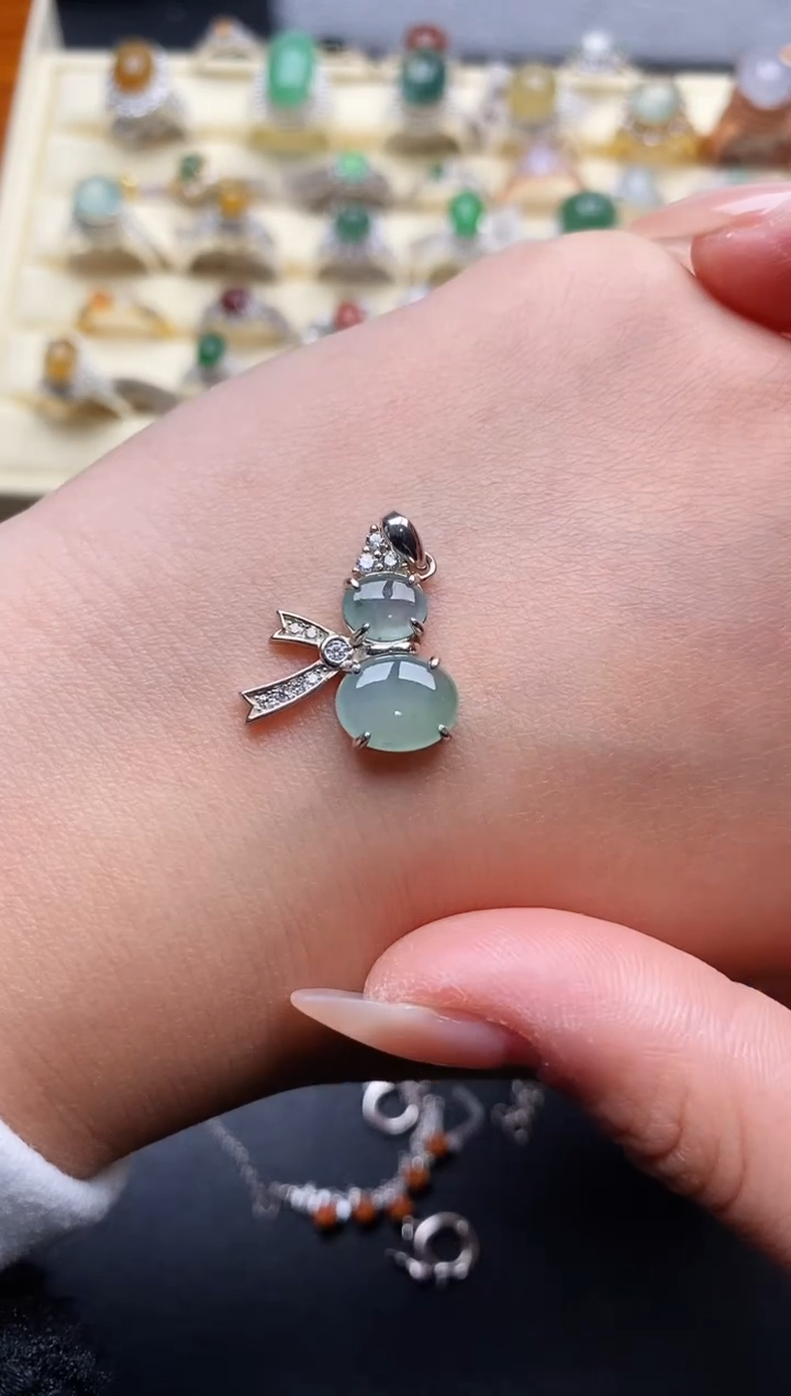 【闪购商品】翡翠戒指银S925镶嵌4444444+5