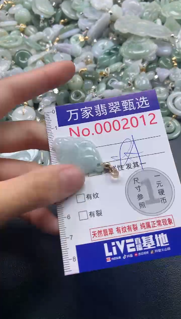 吊坠(不含链)未镶嵌翡翠2012