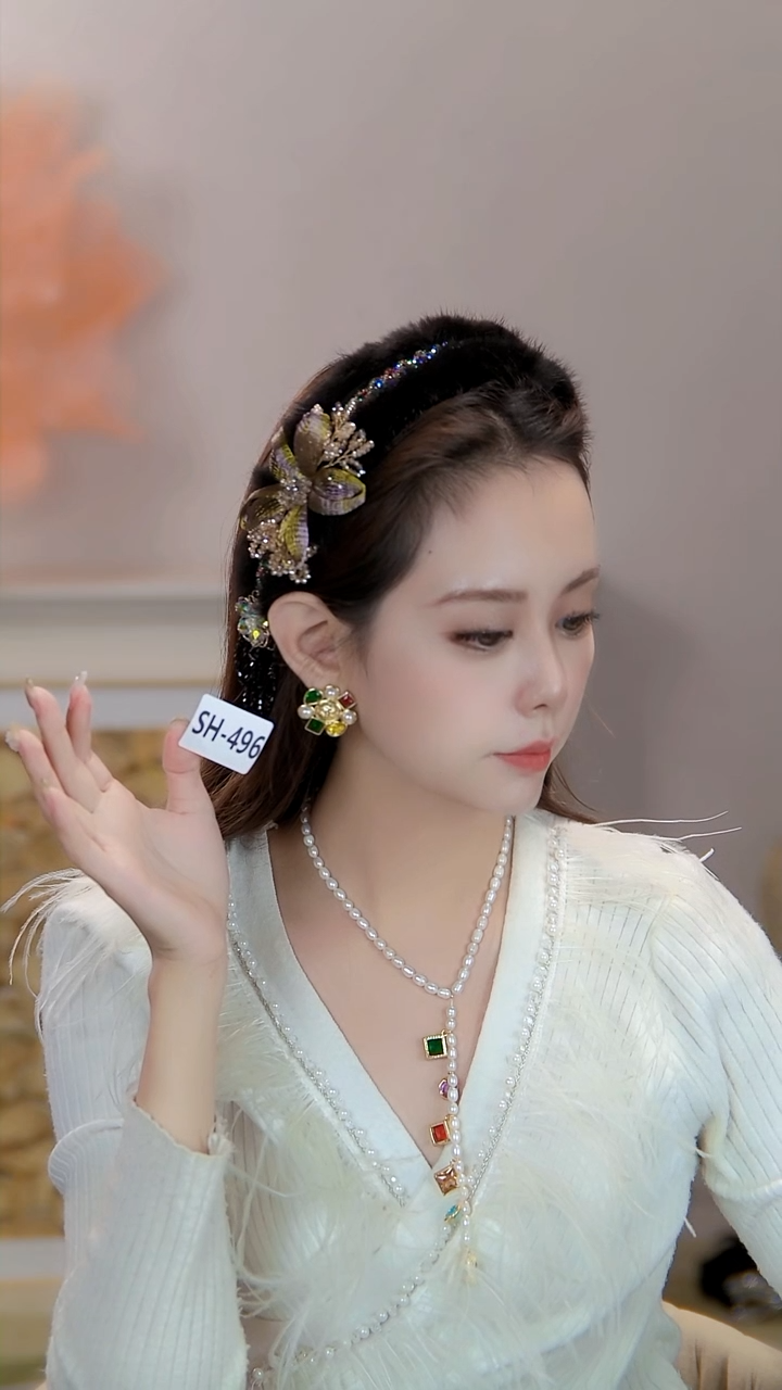 锌合金布艺日常百搭通勤款 SH-496