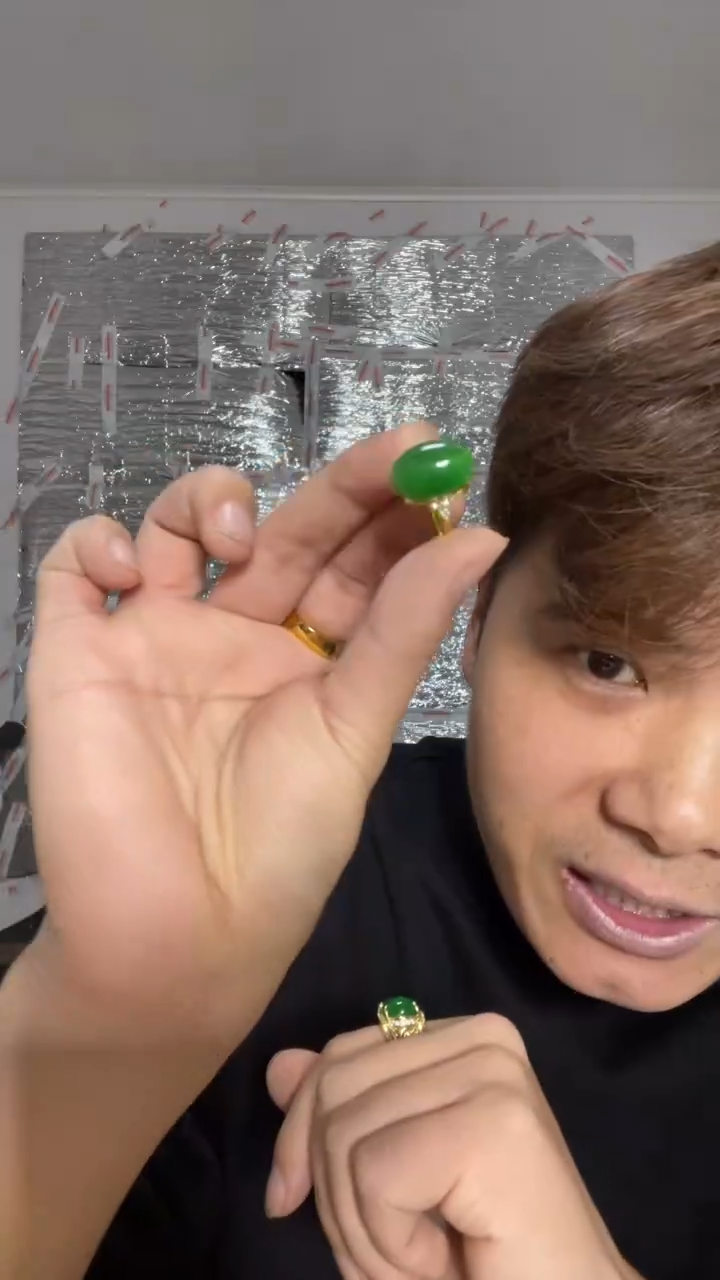 无非金属猫眼戒指