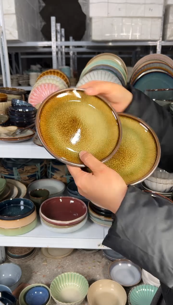 陶瓷外贸尾货瑕疵满20包邮X2 吐骨碟