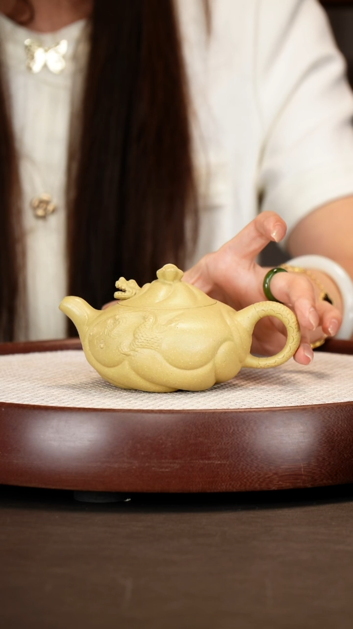 茶壶紫砂【储立强】本山绿鱼化龙  260CC