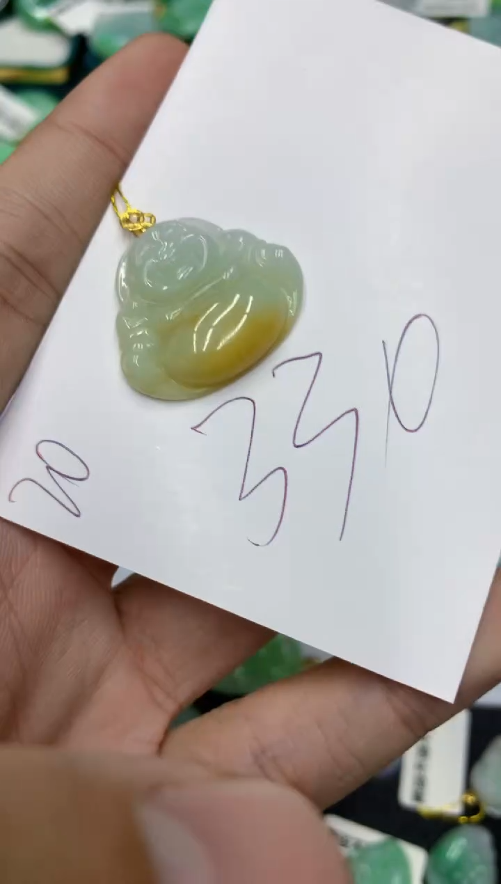【闪购商品】翡翠颈饰18K金镶嵌号链接111111
