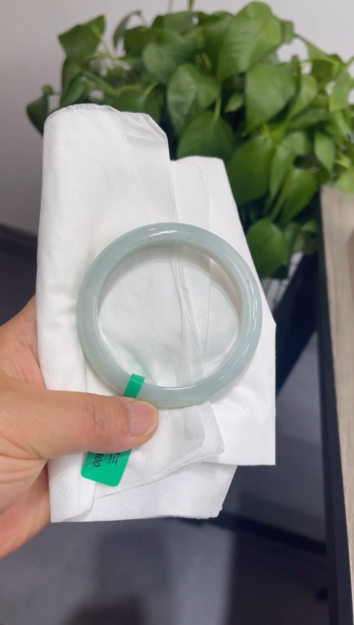 翡翠未镶嵌手镯00009721