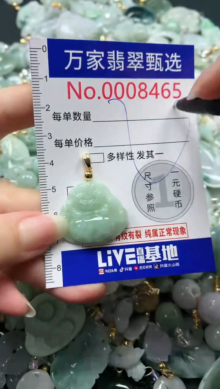 吊坠(不含链)未镶嵌翡翠8465