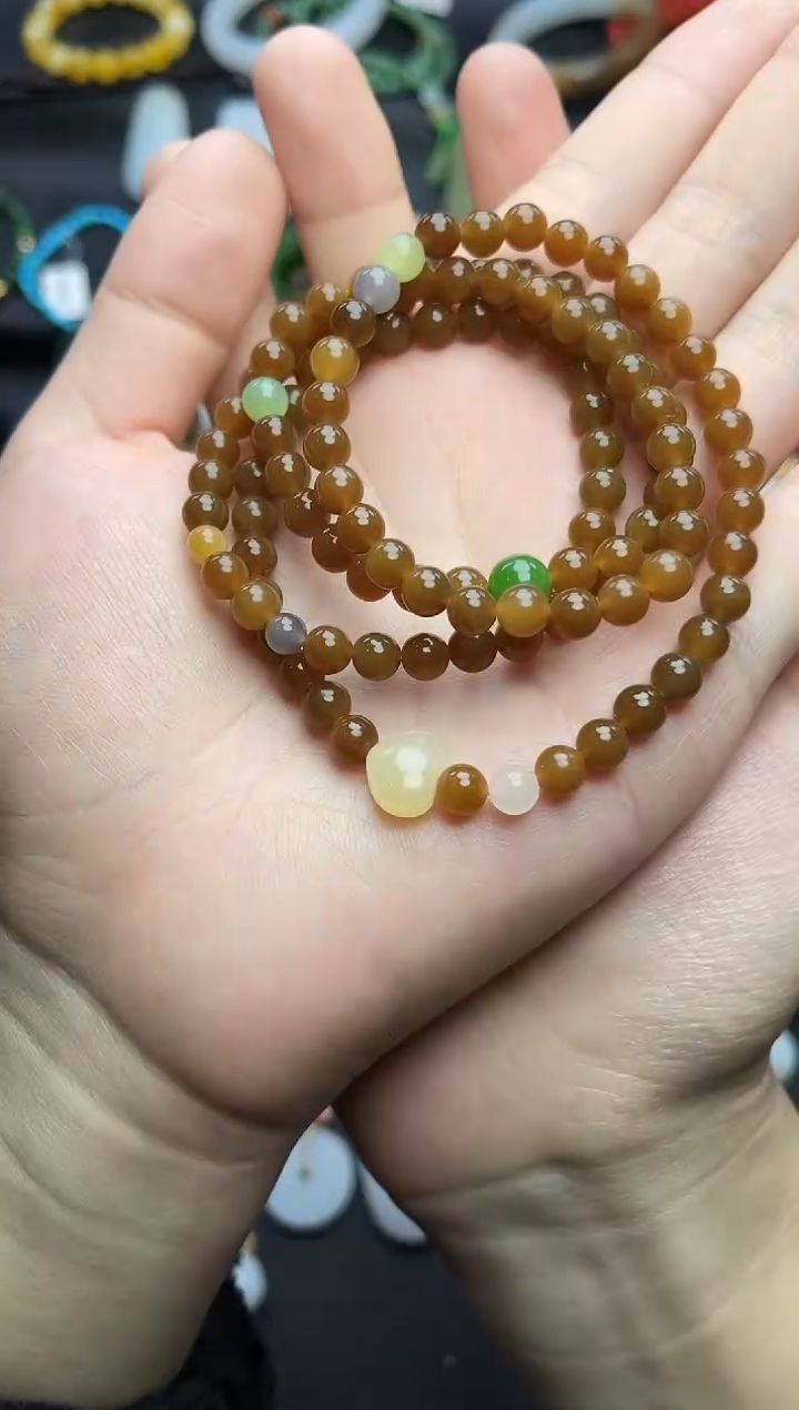 未镶嵌手串和田玉多圈手串06