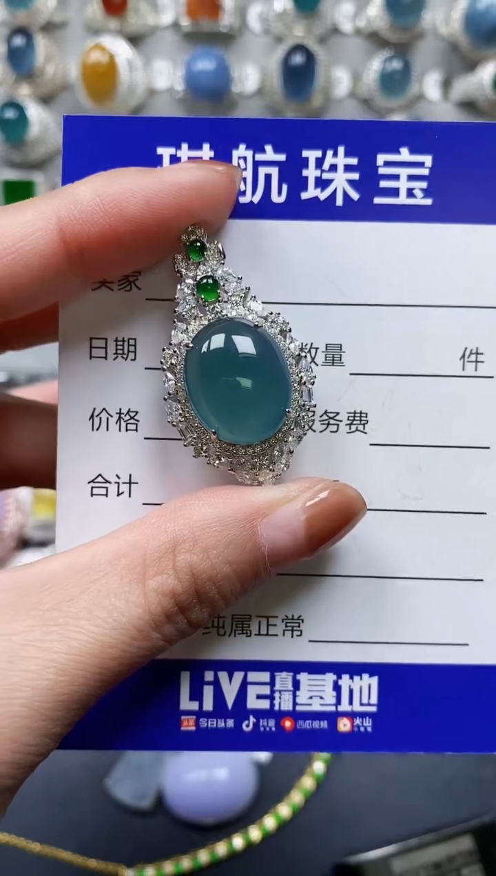 【闪购商品】翡翠颈饰银S925镶嵌0562