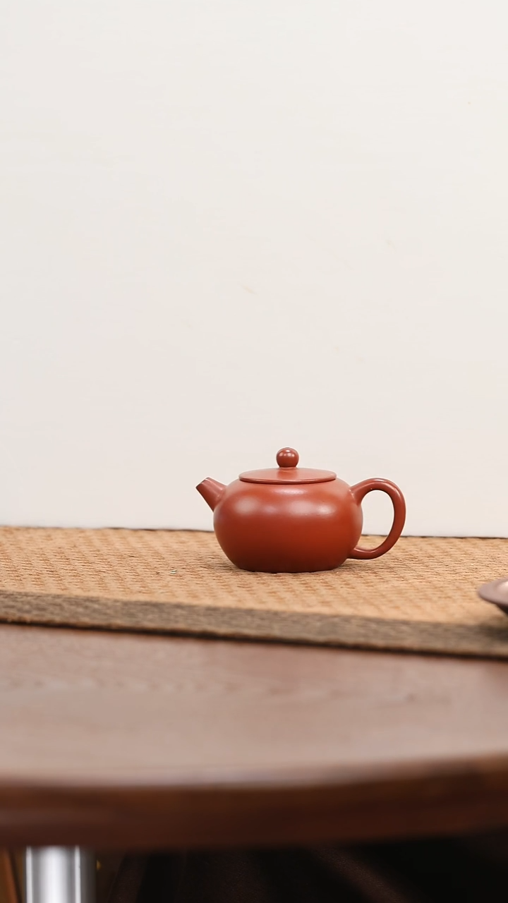 茶壶紫砂赵庄鹅黄朱泥苹果壶120cc