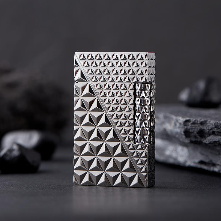 分割线法国Dupont打火机钢音朗声侧滑2手99库新机