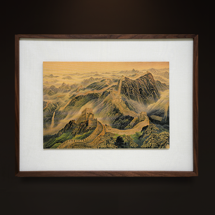 释同《万里长城》客厅玄关画挂画字画客厅装饰壁画装饰画