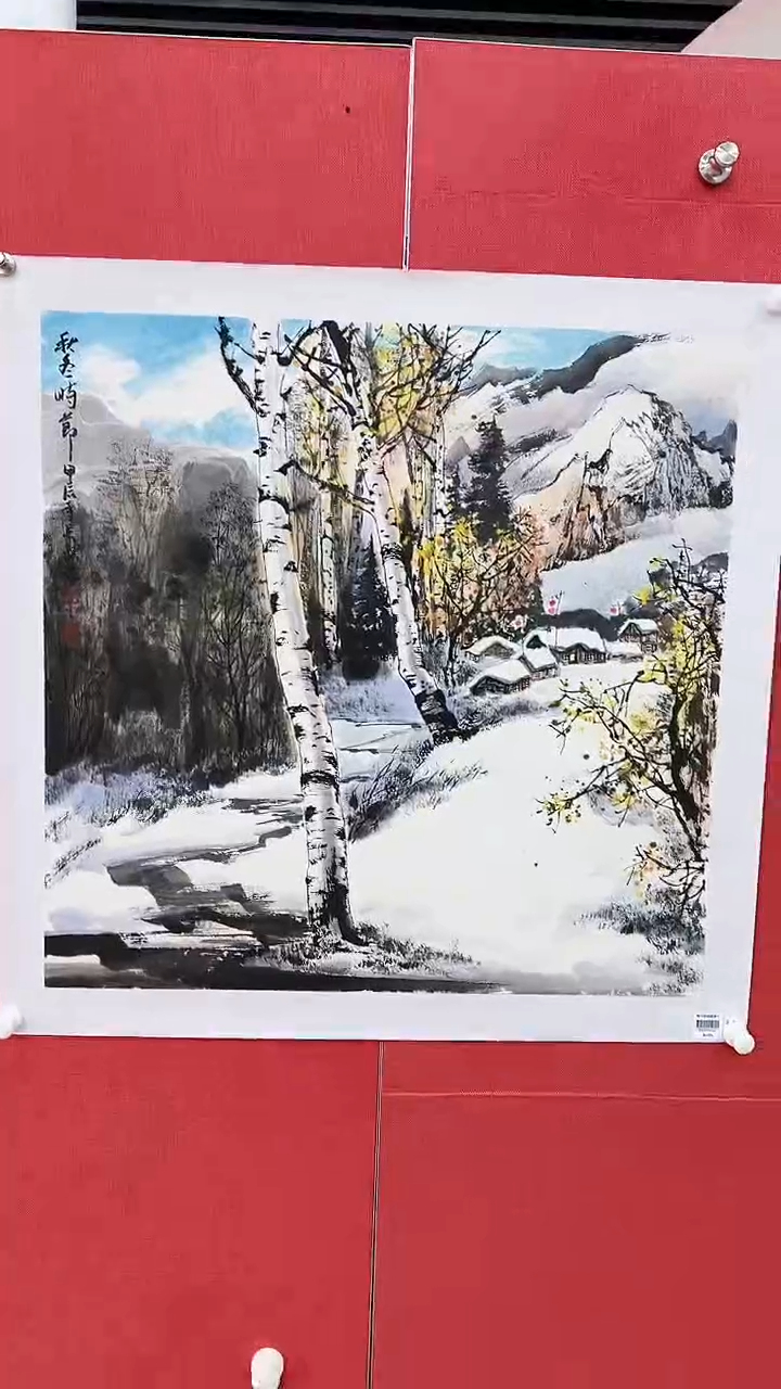 【闪购商品】绘画李长胜绘画4平尺白桦林