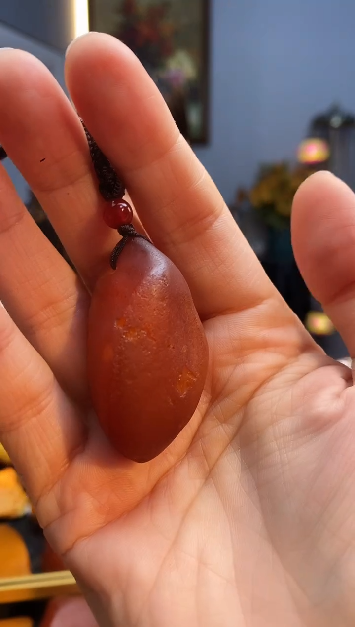 琥珀颈饰未镶嵌挂件