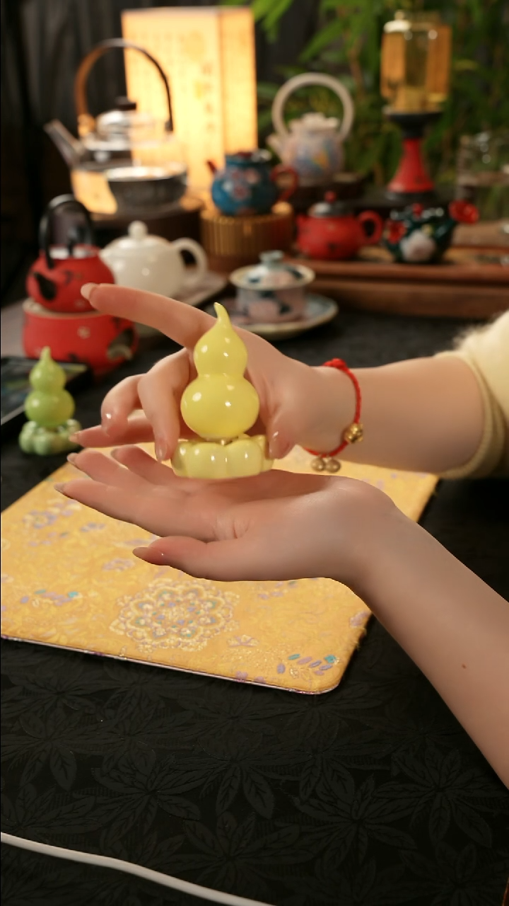 青云茶斋黄色转转葫芦