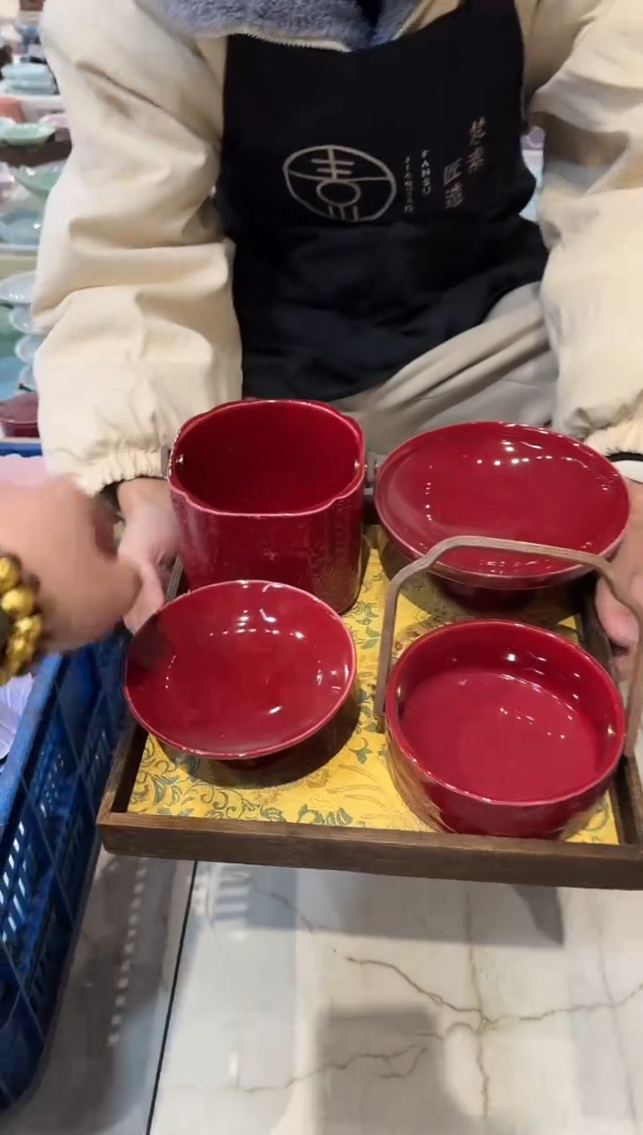 瓷片瓷微瑕商品 介意勿拍 【带托盘】