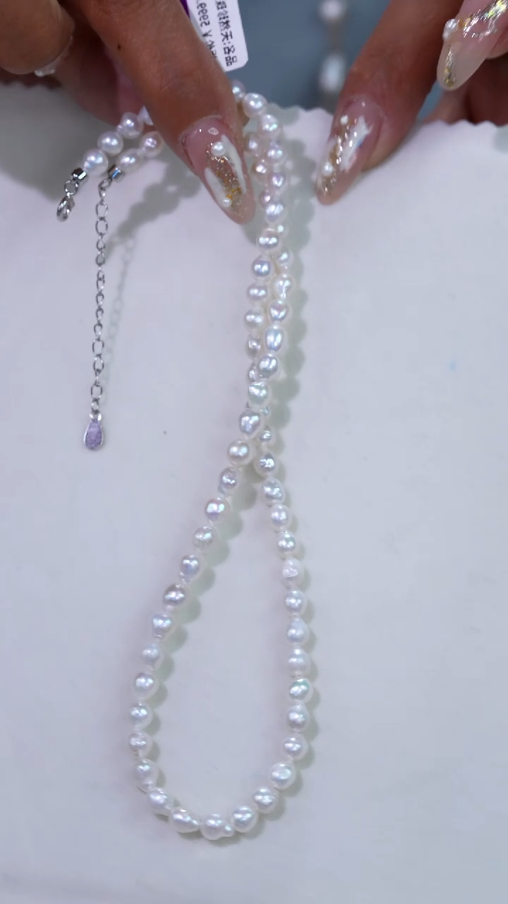 未镶嵌淡水珍珠项链6551