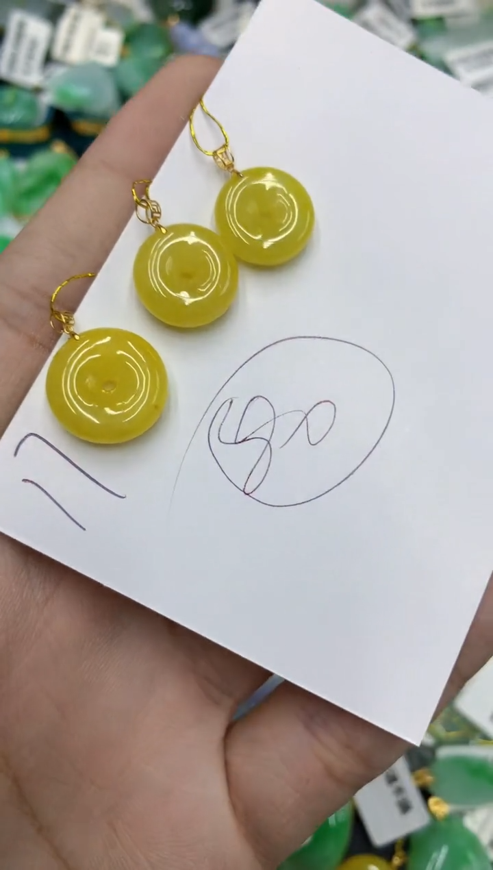 【闪购商品】翡翠颈饰18K金镶嵌号链接111111