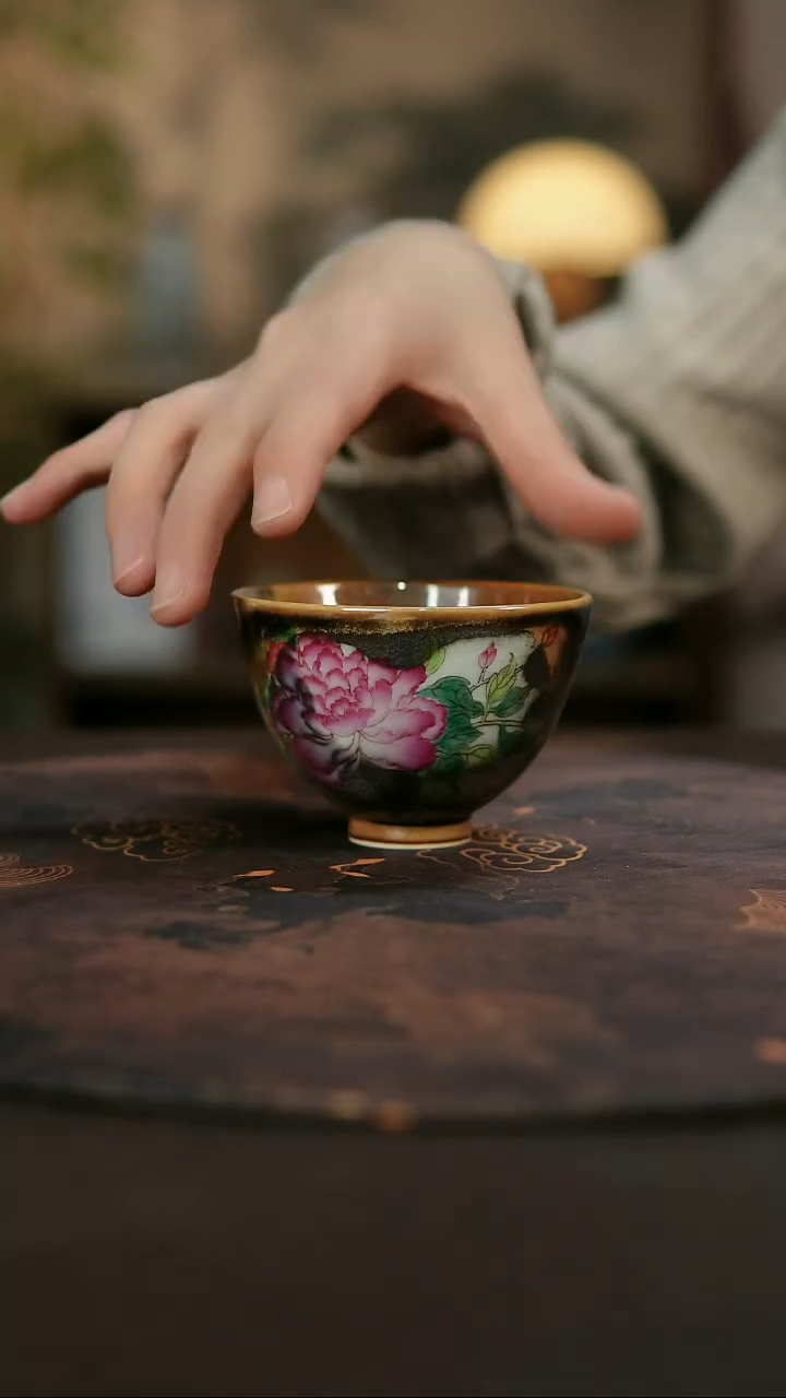 景德镇陶瓷杯碗柴烧多人