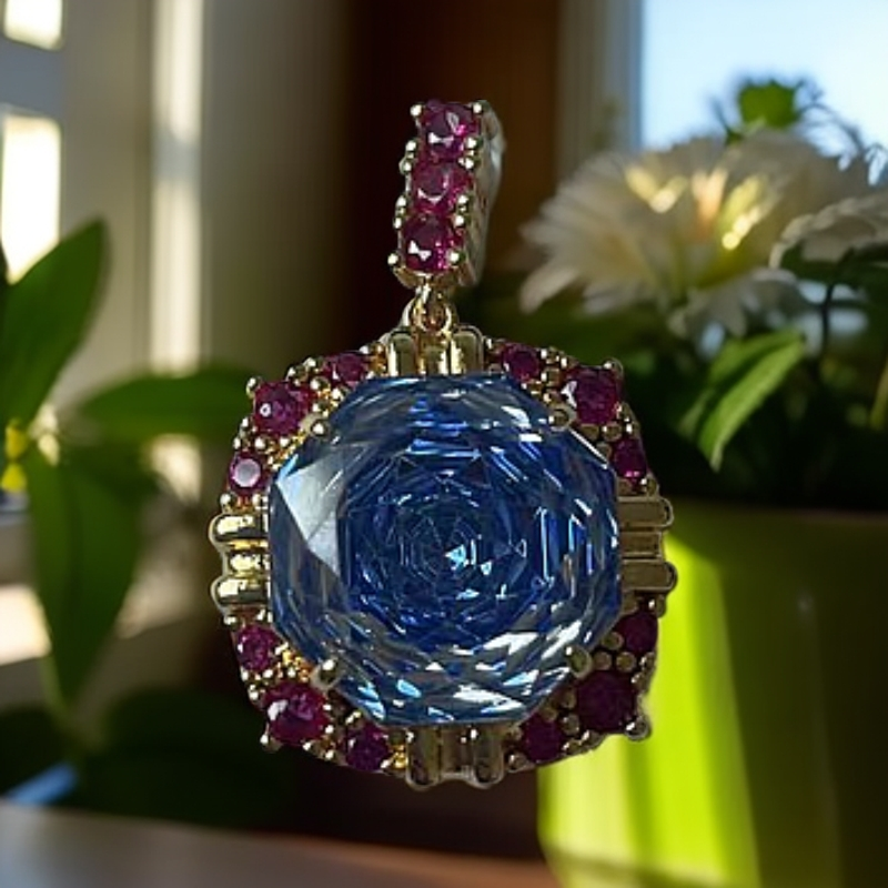 臻选吊坠 经典百搭设计蓝色吊坠AW1