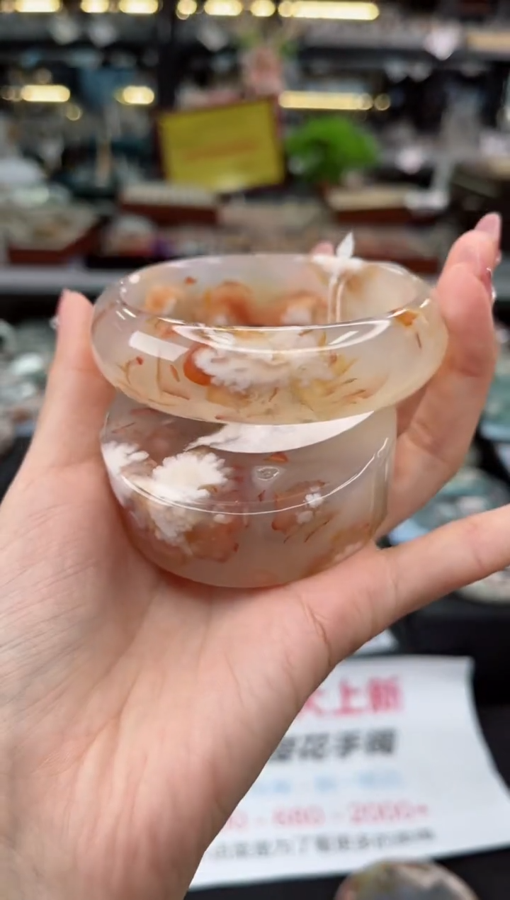 【闪购商品】石英质玉手镯未镶嵌66圈口（赠品镯心）S960033