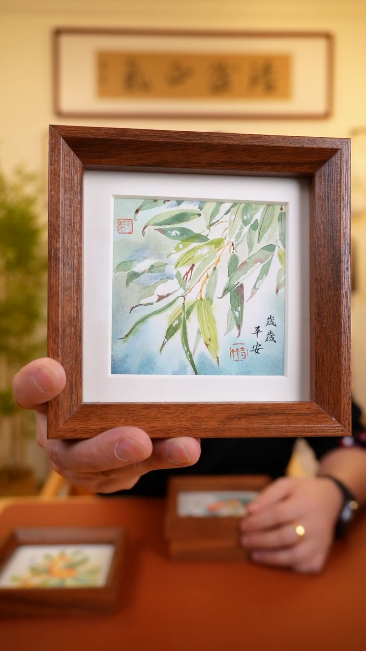 横款鹿鸣现代美术馆-岳倚竹老师作品