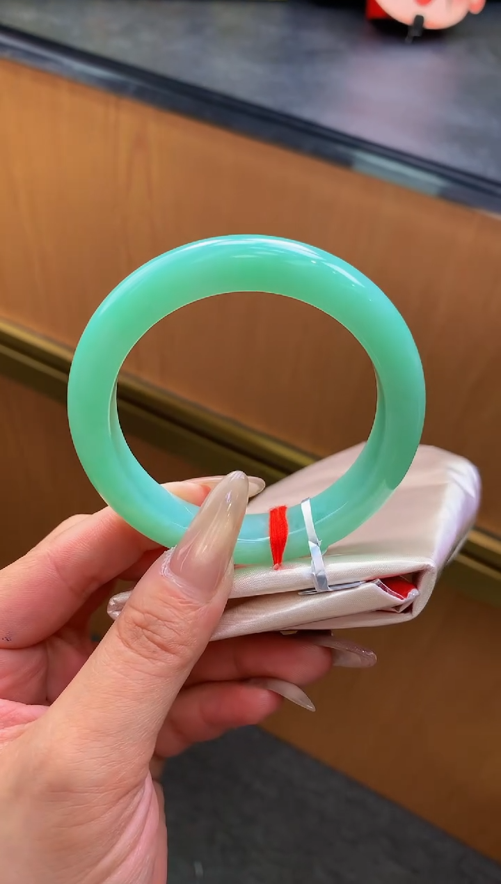 未镶嵌手镯翡翠-F137-正圈55.9