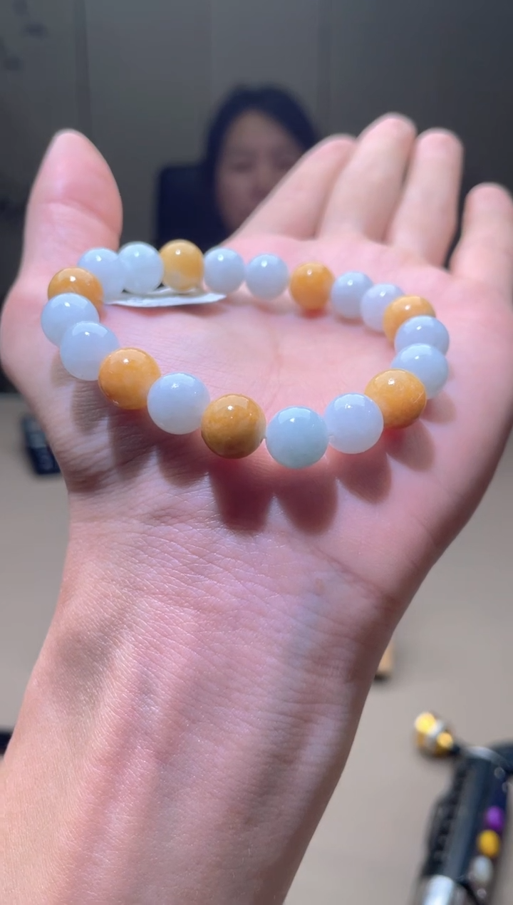 未镶嵌定制翡翠珠串 拍一发一