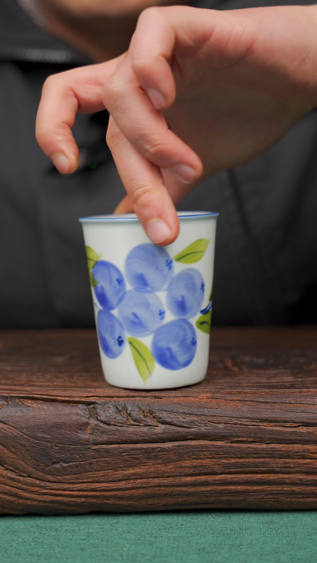 【闪购商品】瓷片20景德镇杯釉下手工手绘瓷器