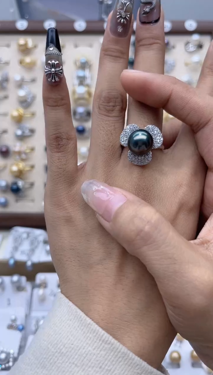 【闪购商品】淡水珍珠戒指合金53