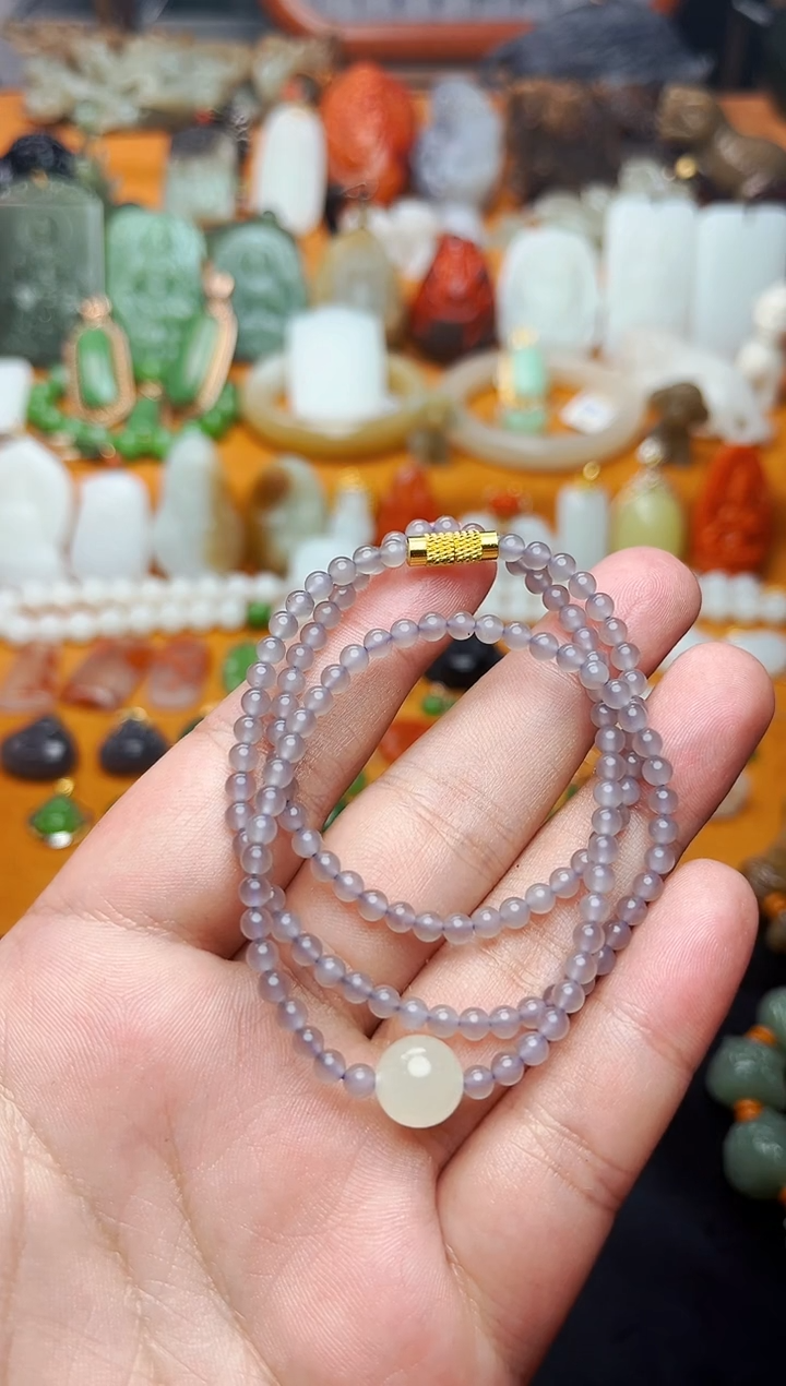 【闪购商品】和田玉颈饰未镶嵌锁骨珠链01