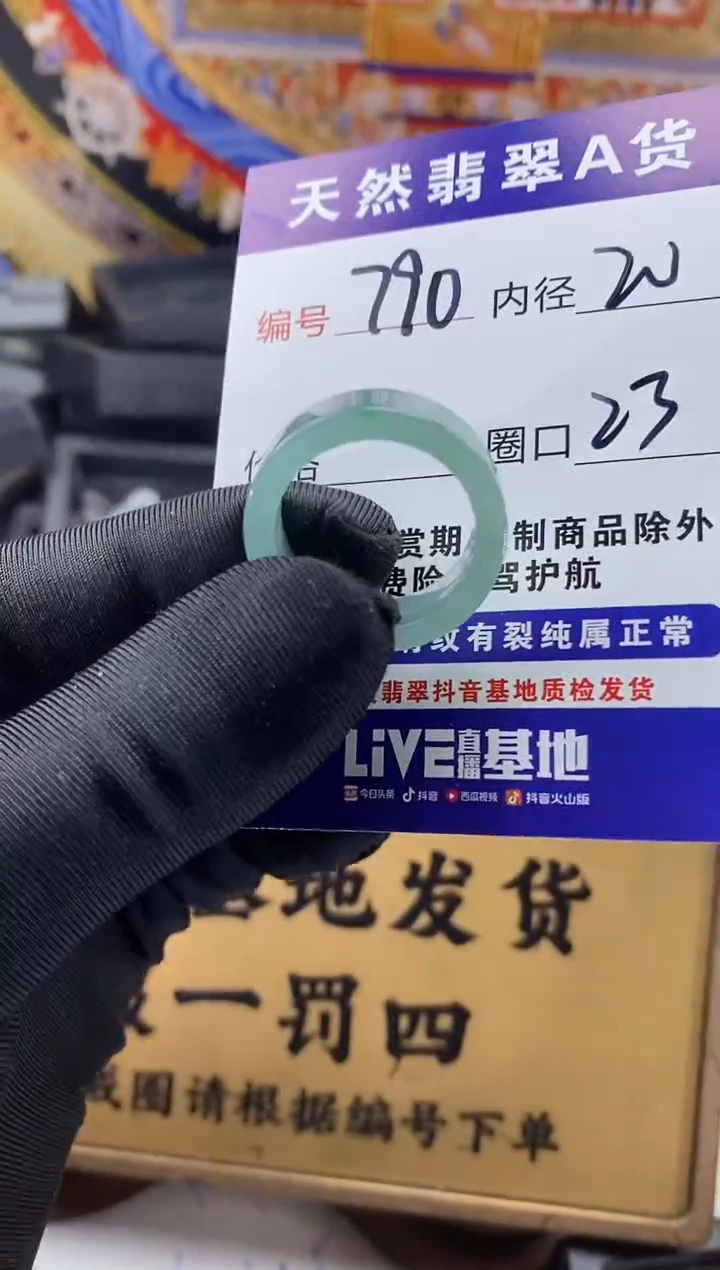 未镶嵌戒圈翡翠790