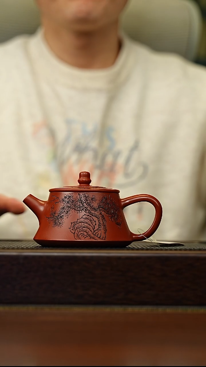 茶壶紫砂宜兴原矿 手工 紫砂壶容量220CC