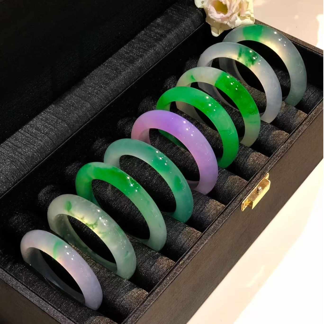 非金属珐琅手镯 时尚冰透美人镯多样性发其一m