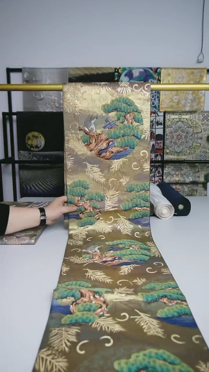 【闪购商品】织绣织锦111松针小鸟